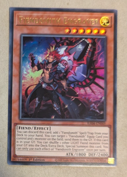 Fiendsmith Engraver RA04-EN049 Ultra Rare 1st Edition YuGiOh TCG Card - NM - Image 1