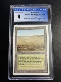 MTG - Savannah - Dual Lands - Revised Edition 1994 - CGC 9 Graded - Reserved - Image 1