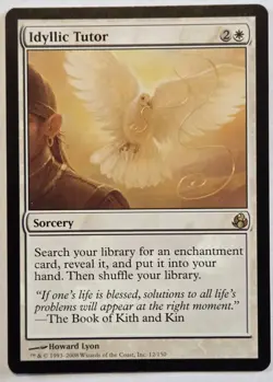 Mtg Idyllic Tutor Morningtide Magic the Gathering Rare White Sorcery - Image 1