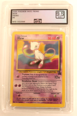 Mew Black Star Promo MPE 9.5 MINT+ Pokemon (2000) League #8 WOTC PROMO - Image 1