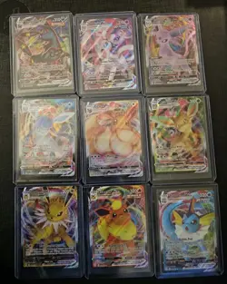 Eeveelution Vmax 9 Card Complete Set Pokemon Evolving Skies NM Umbreon Eevee - Image 1