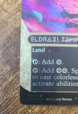 Eldrazi Temple O104 Borderless Stellar Galaxy Foil 0104 NM Edges Of Eternity - Image 2