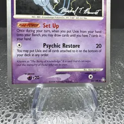 Uxie Lv. 55 - 43/146 - World Championships 2009 Signed Silver Border - LP - Image 4
