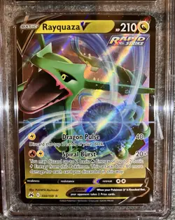 Pokemon TCG CGC 10 Gem Mint Rayquaza V 100/159 Crown Zenith - Image 3