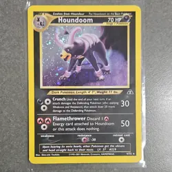 Pokemon Houndoom Neo Discovery 4/75 Holo Rare HP - Image 1