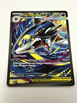 Pokemon Mega Sharpedo EX Special Illustration Rare 127/094 - Image 1