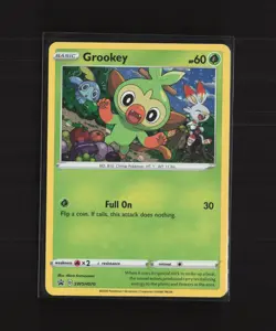 Grookey SWSH070 Black Star Promo Cosmos Holo Pokemon Card - Image 1