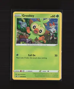Grookey SWSH070 Black Star Promo Cosmos Holo Pokemon Card - Image 2
