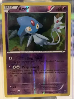 Pokemon TCG Azelf Plasma Blast 38 Reverse Holo Rare LP - Image 1