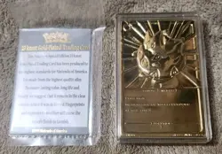 Togepi 23K Gold Plated Trading Card Pokemon 1999 Nintendo [Limited Edition] CIB - Image 3