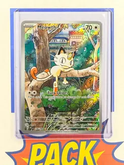 Meowth Illustration Rare 106/094 Phantasmal Flames Pokemon TCG - Image 1