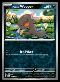 PALDEAN WOOPER [FOIL] - 126/197 - OBSIDIAN FLAMES OBF POKEMON SV REVERSE - NM - Image 1