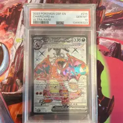 2023 Pokemon Charizard ex 215/197 SV03 Obsidian Flames Ultra Rare Holo PSA 10 - Image 1