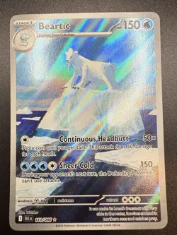 Pokemon TCG Beartic Black Bolt White Flare Illustration Rare 110/86 NM - Image 4