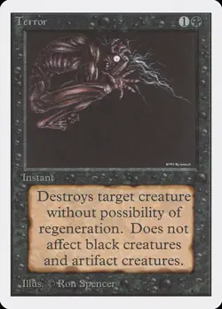 Terror Unlimited PLD Black Common MAGIC THE GATHERING MTG CARD ABUGames - Image 1