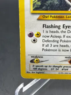 2002 Shining Noctowl 110/105 Unlimited Shiny English Neo Destiny Pokemon WOTC - Image 5