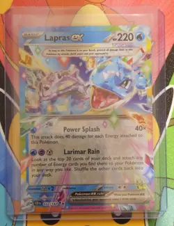 Lapras EX 032/142 Double Rare Holo Stellar Crown Pokemon TCG Card - Mint! - Image 2