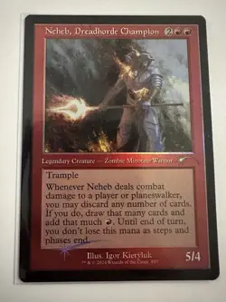 Neheb, Dreadhorde Champion (Retro Frame) Secret Lair Drop Foil - Image 1