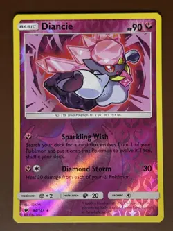Diancie #094/147 Reverse Holo League & Championship Cards Pokemon Card TCG - Image 1