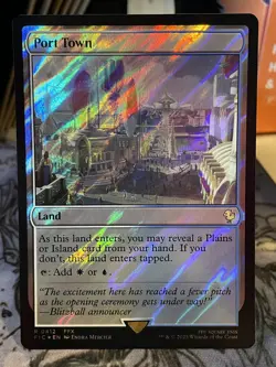 Port Town (Surge Foil) Commander: Final Fantasy NM MTG Magic Card - Image 1