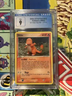 CGC 9 MINT Ditto [Charmander] 2005 EX Delta Species 37/113 Pokemon Card - Image 1