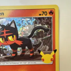 LITTEN 015/025 PROMO MCDONALD'S 25TH ANNIVERSARY PROMOS POKEMON HOLO LP - Image 4