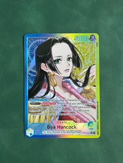 One Piece Boa Hancock OP14-041 Alt Art Leader Card - The Azure Sea's Seven NM - Image 1