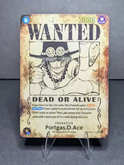 Portgas D Ace Wanted Poster OP13-119 Carrying On His Will Foil - Image 1