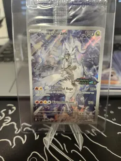 Pokemon TCG N's Reshiram Stamped Promo Holo Card 167/159 SV09 - Image 1