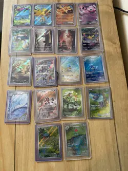 Pokemon TCG Japanese 151 Art Rare & EX Set, 18 cards. - Image 1