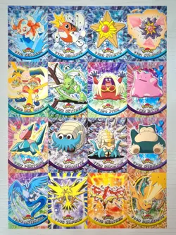 Lote Topps Pokemon Series 3 Trading 16 Cards Base 1999 Sello Azul 1ra Edition - Image 1