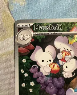 Pokemon TCG Maushold Holo Illustration Rare Card 226/193 Paldea Evolved - Image 2