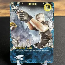 Resident Evil Deck Building Game Deadly Aim AC-002 Action Replacement Card - Image 1