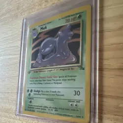 Pokemon TCG Muk Fossil Holo Card 13/62 Unlimited Holo Rare, Vintage - Image 3