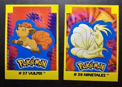 VULPIX X NINETALES EVOLUTION - RARE TCG NAVARRETE BUILDABLE CARD VINTAGE 2000 - Image 1