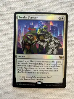 Turtles Forever Foil R0027 Teenage Mutant Ninja Turtles TMNT MTG Magic NM - Image 1