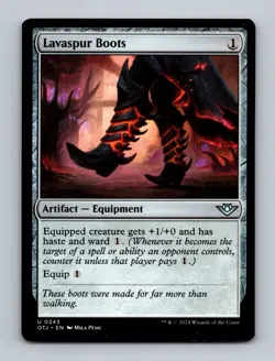 Lavaspur Boots Outlaws of Thunder Junction Non-Foil MTG NM - Image 1