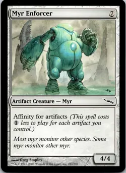 Mirrodin Magic: The Gathering Myr Enforcer - Image 1