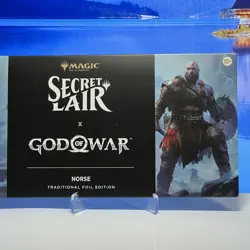 Secret Lair FOIL God of War Norse MtG New Factory Sealed 2025 Magic PS5 Kratos - Image 1