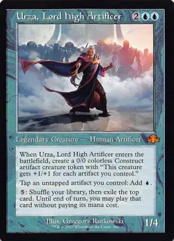 Urza, Lord High Artificer (Retro Frame) - 296 - Dominaria Remastered - NM - N... - Image 2