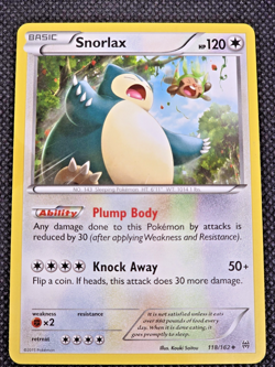 Snorlax 118/162 Uncommon XY - BREAKthrough LP Pokemon Card -- L32 - Image 1