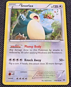 Snorlax 118/162 Uncommon XY - BREAKthrough LP Pokemon Card -- L32 - Image 2