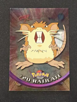 1999 Pokemon TV Animation Series 1 Raticate #20 - Blue Logo - holo -VLP - Image 1