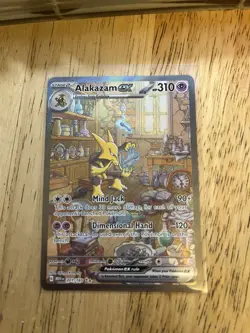 Pokemon TCG Alakazam EX 151 Holo Card Scarlet & Violet 201/165 - Image 1