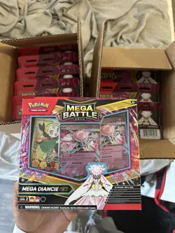 Pokemon TCG: Battle Deck Mega Diancie Ex PACK OF 12 BRAND NEW/SEALED *IN HAND* - Image 1