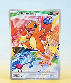 Pokemon Charmander #038 Black Star Promo: First Partner Illustration Rare 🔥 - Image 1