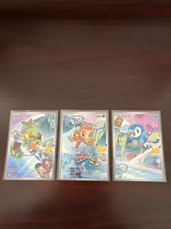 Pokemon TCG First Partner Illustration Collection Series 1 Gen 4 Sinnoh Starters - Image 1