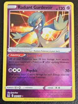Radiant Gardevoir 069/196 Lost Origin Pokemon TCG NM - Image 1