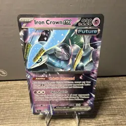 Pokemon Iron Crown ex Double Rare SV05: Temporal Forces Holo 081/162 EX 220 HP - Image 1