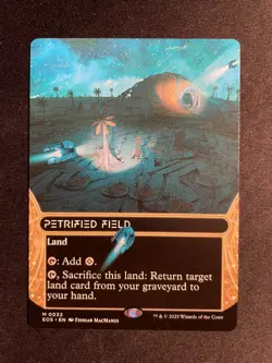 MTG Petrified Field (Borderless), NM-Mint, (EOS #0032) Regular - Image 1